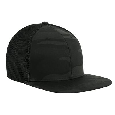 Čiapka TRUCKER sieťovaná MIDNIGHT BLACK CAMO