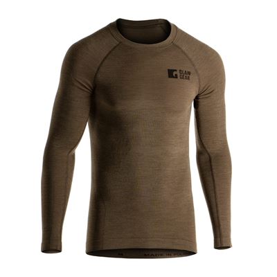 Tričko s dlhým rukávom Merino Seamless STONEGREY OLIVE