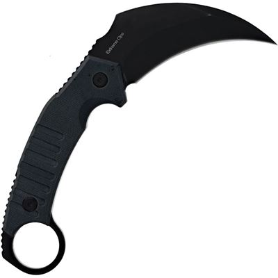 Nôž EXTREME OPS karambit hladké ostrie ČIERNY