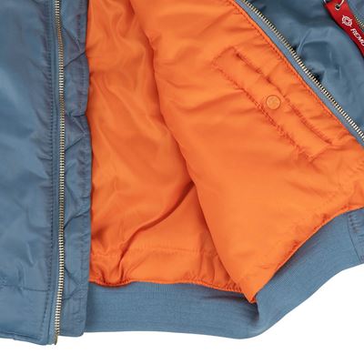 Pilotná bunda US MA1 BOMBER Vintage denim SVETLO MODRÁ FOSTEX 1214011-VD 11
