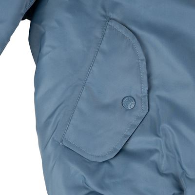 Pilotná bunda US MA1 BOMBER Vintage denim SVETLO MODRÁ FOSTEX 1214011-VD 10