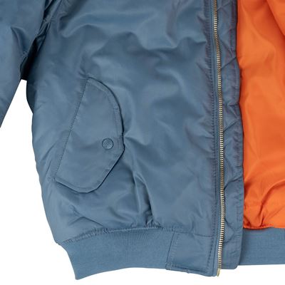 Pilotná bunda US MA1 BOMBER Vintage denim SVETLO MODRÁ FOSTEX 1214011-VD 9