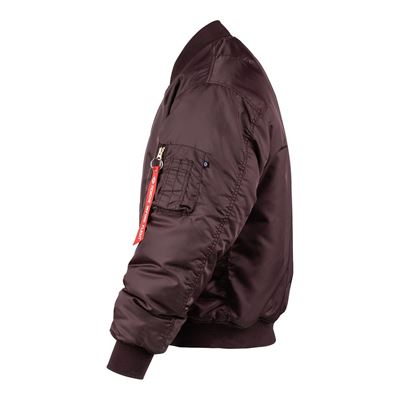 Pilotná bunda US MA1 BOMBER MAROON – FIALOVÁ FOSTEX 1214011-M 2