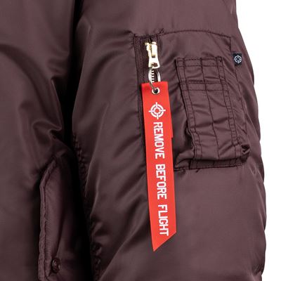 Pilotná bunda US MA1 BOMBER MAROON – FIALOVÁ FOSTEX 1214011-M 12