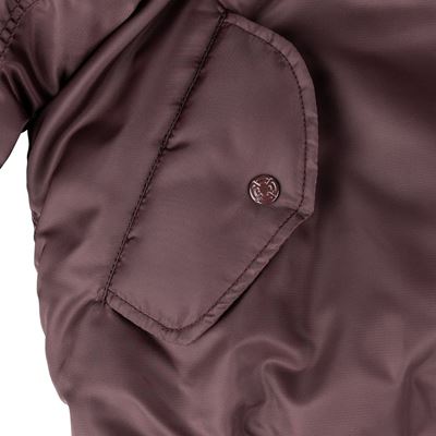 Pilotná bunda US MA1 BOMBER MAROON – FIALOVÁ FOSTEX 1214011-M 10