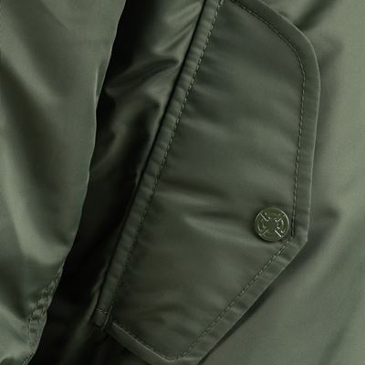 Bunda bomber MA-1 s kapucňou ZELENÁ