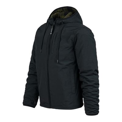 Bunda obojstranná SHERPA SOFTSHELL ČIERNO/ZELENÁ