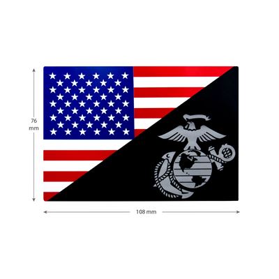 Samolepka USMC EAGLE/USA vlajka