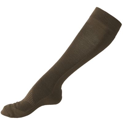 Ponožky podkolienky COOLMAX® funkčné OLIV