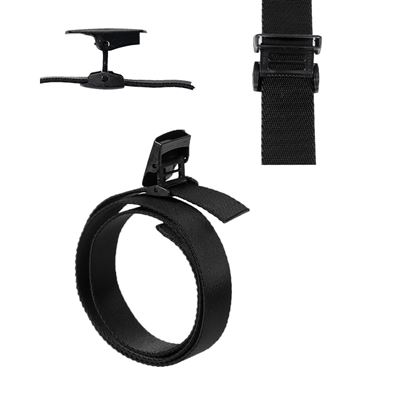 Rýchlo elastický opasok na nohavice s plastovou prackou YKK® ČIERNY