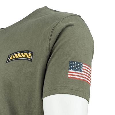 Tričko 101st Airborne Roundel ZELENÉ FOSTEX 133657 9