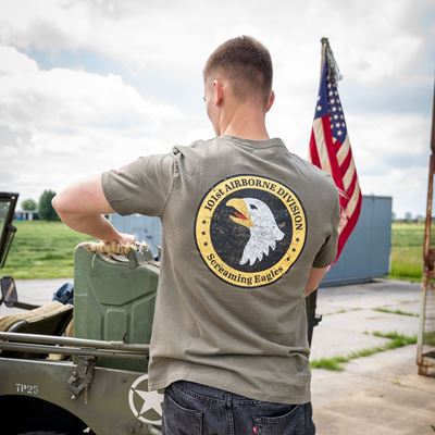 Tričko 101st Airborne Roundel ZELENÉ FOSTEX 133657 7