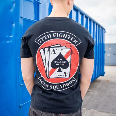 Tričko 77th Aces Fighter Squadron ČIERNE FOSTEX 133663 5