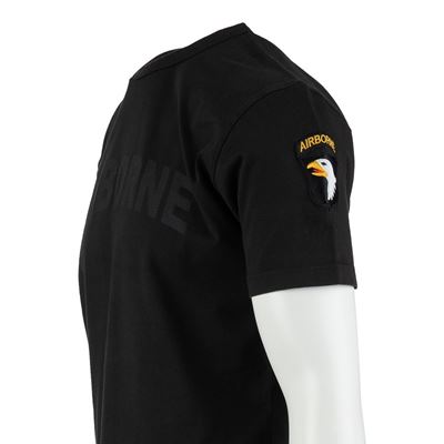 Tričko AIRBORNE s nášivkou 101. divízie na rukáve ČIERNE FOSTEX 133670-B 3