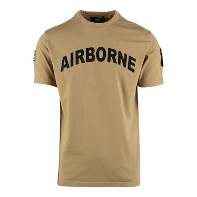 Tričko AIRBORNE s nášivkou 101. divízie na rukáve SAND FOSTEX 133670-P 2