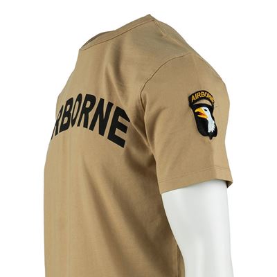 Tričko AIRBORNE s nášivkou 101. divízie na rukáve SAND FOSTEX 133670-P 11