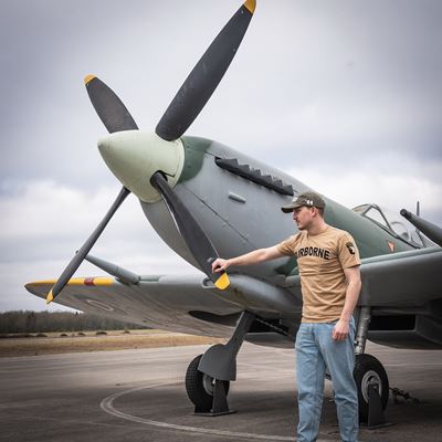 Tričko AIRBORNE s nášivkou 101. divízie na rukáve SAND FOSTEX 133670-P 9
