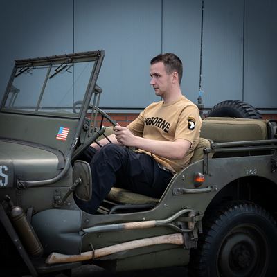 Tričko AIRBORNE s nášivkou 101. divízie na rukáve SAND FOSTEX 133670-P 5