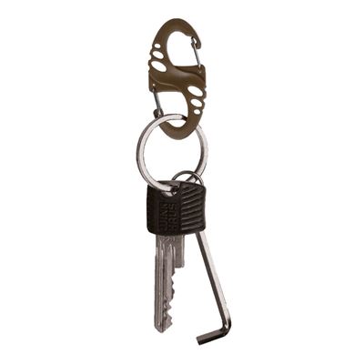 Karabínky S-HOOK, balenie po 10 ks COYOTE