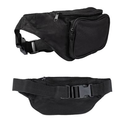 Ľadvinka FANNY PACK dve oddelenia ČIERNA