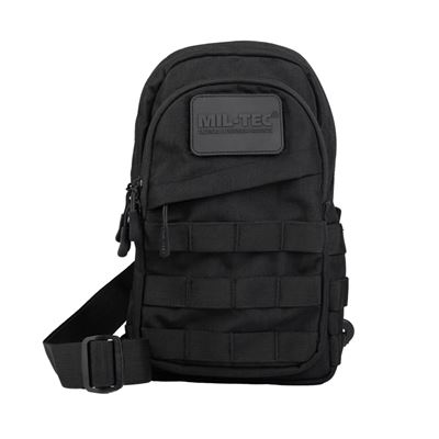 Batoh CROSSBODY s MOLLE väzbou ČIERNY