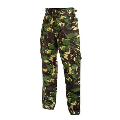 Nohavice britské COMBAT Camuflage windproof Woodland DP