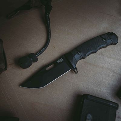 Nôž s pevnou čepeľou SEAL FX - TANTO s puzdrom