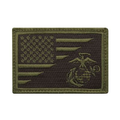 Nášivka vlajka USA/USMC velcro ZELENÁ