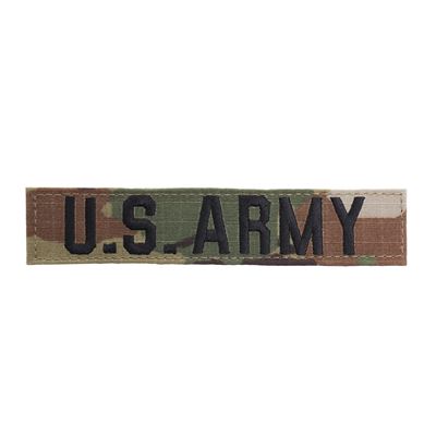 Nášivka menovka "U.S. ARMY" VELCRO MULTICAM®