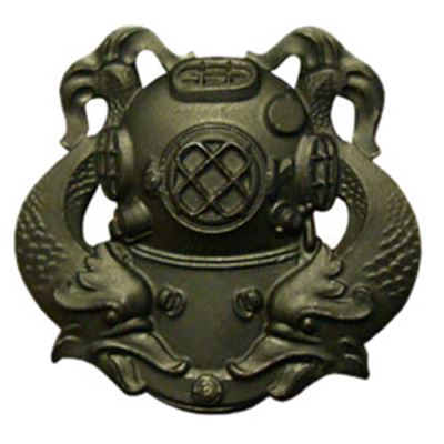 Odznak US DIVER 1st Class ČIERNY