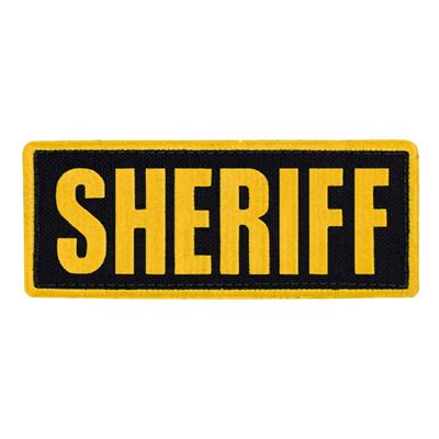 Nášivka SHERIFF 12,7 x 5 cm ŽLTÁ