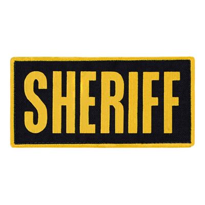 Nášivka SHERIFF 15,2 x 7,6 cm ŽLTÁ