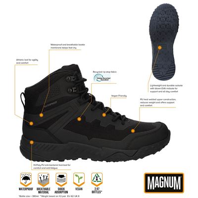 Ultima 6.0 WP členkové topánky BLACK