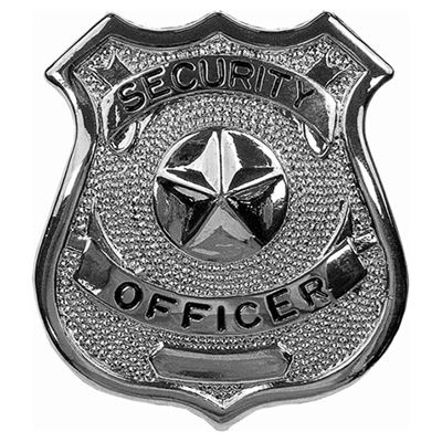 Odznak SECURITY OFFICER STRIEBORNÝ