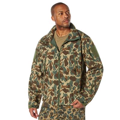 Bunda TACTICAL s kapucňou softshell FRED BEAR CAMO