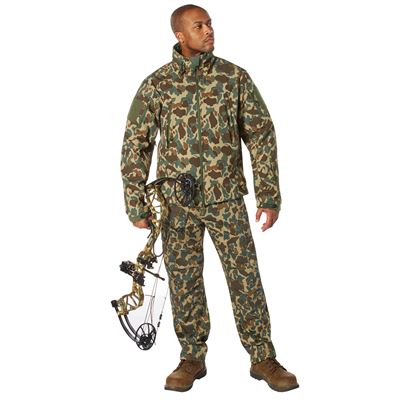 Bunda TACTICAL s kapucňou softshell FRED BEAR CAMO