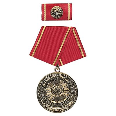 Medaila vyznamenania MDI 'F.TREUE DIENSTE' 20 rokov ZLATÁ