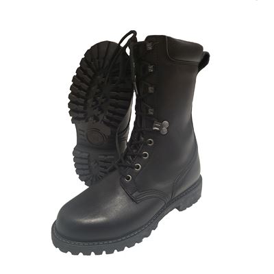 Topánky kožené vysoké FRANCÚZSKE GORE-TEX ČIERNE