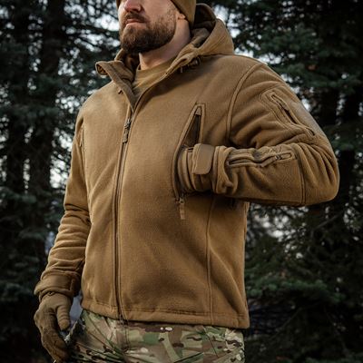 Fleecová bunda s kapucňou Windblock DIVISION Gen.II COYOTE M-TAC 20413017 17