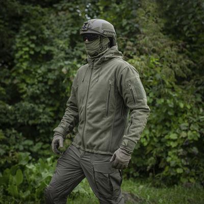 Fleecová bunda s kapucňou Windblock DIVISION Gen.II ZELENÁ M-TAC 20413062 22
