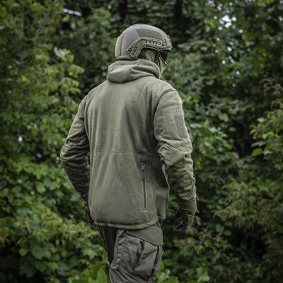 Fleecová bunda s kapucňou Windblock DIVISION Gen.II ZELENÁ M-TAC 20413062 13