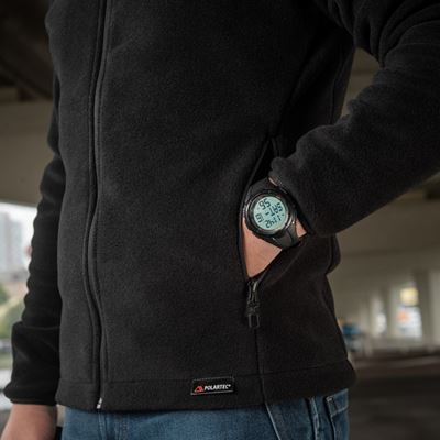 Mikina so zipsom NORD fleece Polartec® ČIERNA M-TAC 20467002 10