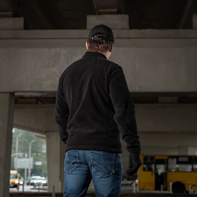 Mikina so zipsom NORD fleece Polartec® ČIERNA M-TAC 20467002 15
