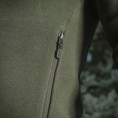 Mikina so zipsom NORD fleece Polartec® ZELENÁ M-TAC 20467064 6