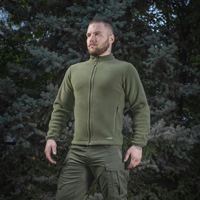 Mikina so zipsom NORD fleece Polartec® ZELENÁ M-TAC 20467064 3