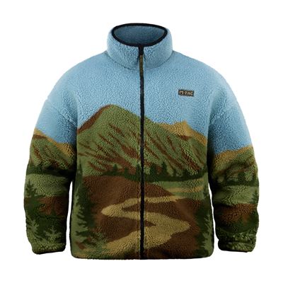 Mikina so zipsom SHERPA fleece s motívom KARPAT M-TAC 20564001 2
