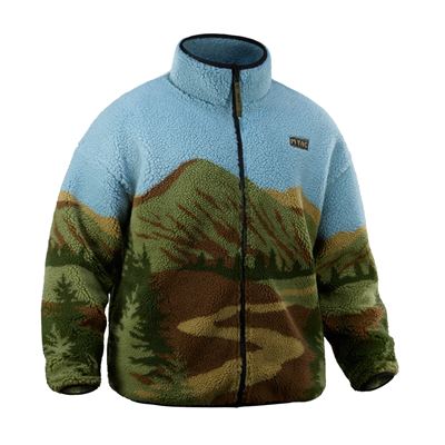 Mikina so zipsom SHERPA fleece s motívom KARPAT M-TAC 20564001 8