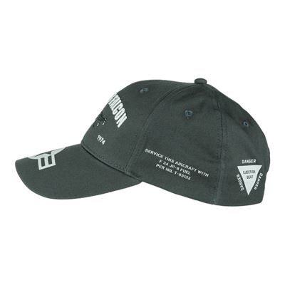 Čiapka BASEBALL F-16 FALCON ŠEDÁ FOSTEX 215066 5