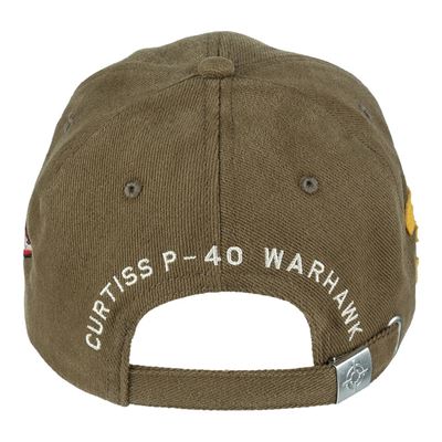 Čiapka baseball P-40 CURTISS HNEDÁ