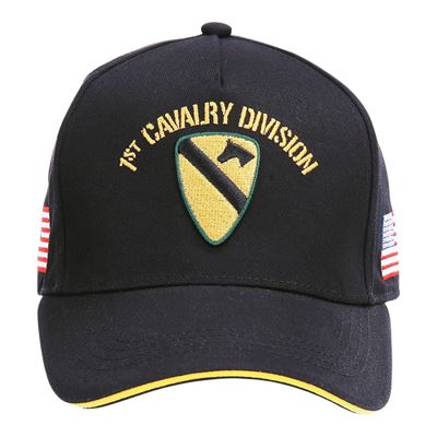 Čiapka BASEBALL US CAVALRY WWII 3D ČIERNÁ